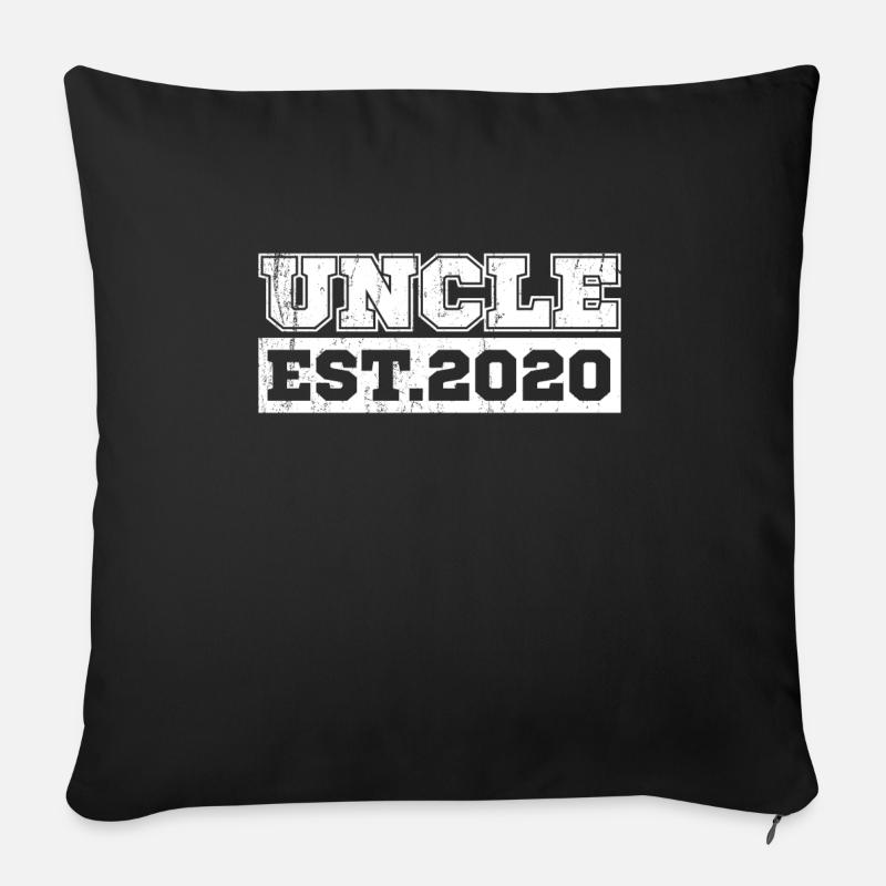 Onkel - Sofakissenbezug 45 x 45 cm - Schwarz