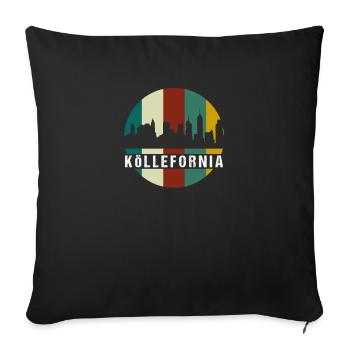 T-shirt I de Cologne en Californie avec la cathédrale de Cologne Skyline - Housse de coussin décorative 45 x 45 cm - noir - Devant