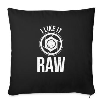 Sarcastic Photography Camera Citation I Like I - Housse de coussin décorative 45 x 45 cm - noir - Devant