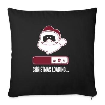 CHRISTMAS LOADING..... - Sofakissenbezug 45 x 45 cm - Schwarz - Vorne