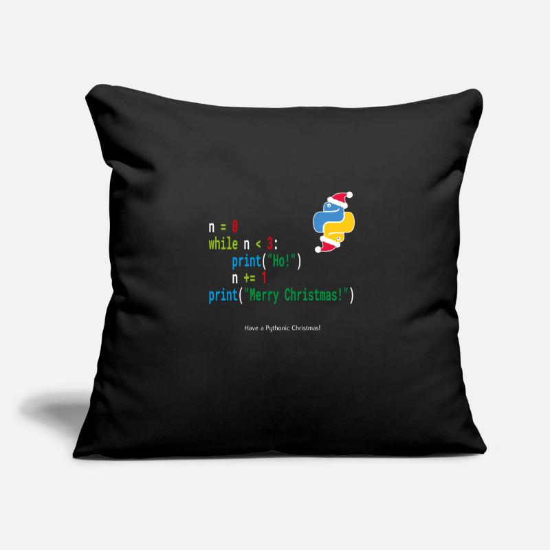 Ho! Ho! Ho! - Joyeux Noël -Chemise Geek Python Housse de coussin décorative 45 x 45 cm