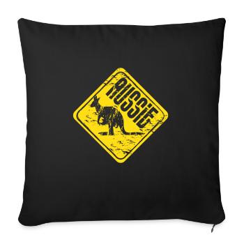 Kangaroo Australia I Australian I Koala Bear - Sofa pillowcase 17,3'' x 17,3'' (45 x 45 cm) - black - Front