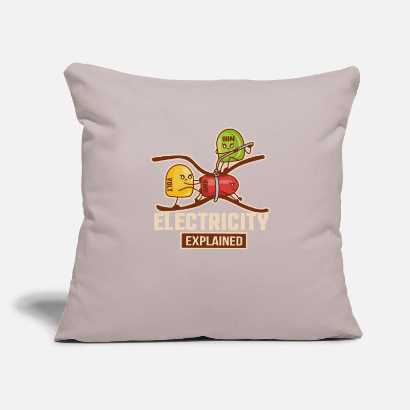 Electricity Explained Physik | Funny Lehrer Nerd Sofakissenbezug 45 x 45 cm