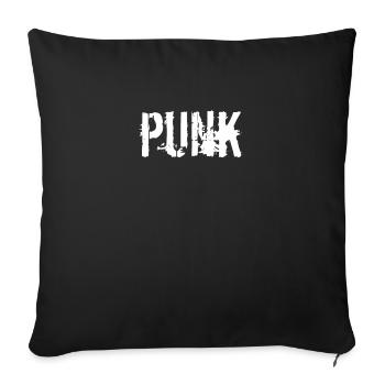 Punk Rocker Punk Punk Rock - Sofa pillowcase 17,3'' x 17,3'' (45 x 45 cm) - black - Front