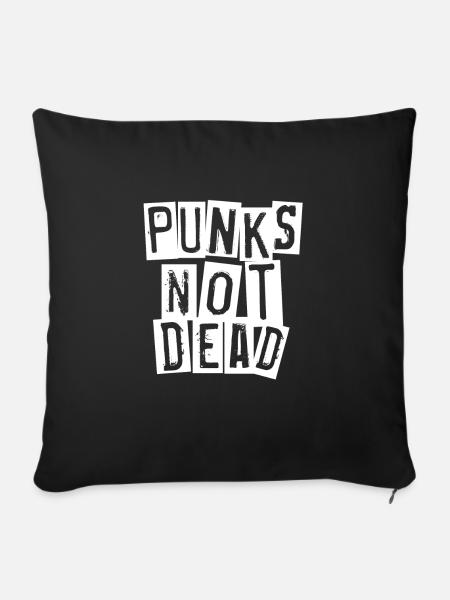 punkrock punk rocker punker - Sofakissenbezug 45 x 45 cm - Schwarz
