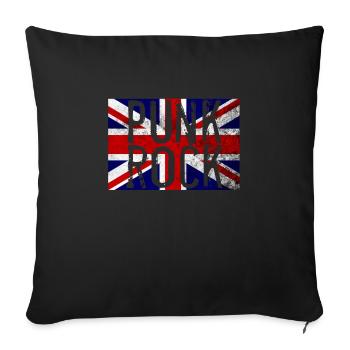 rocker punk rock punker punk - Sofa pillowcase 17,3'' x 17,3'' (45 x 45 cm) - black - Front