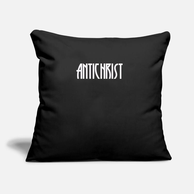 Antichrist Pagan runes scripture gift for men Sofa pillowcase 17,3'' x 17,3'' (45 x 45 cm)