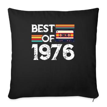 Best Of 1976 - Sofa pillowcase 17,3'' x 17,3'' (45 x 45 cm) - black - Front