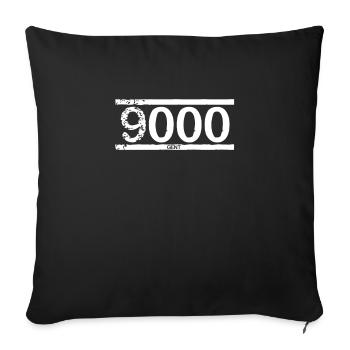 9000 GHENT - Sofa pillowcase 17,3'' x 17,3'' (45 x 45 cm) - black - Front