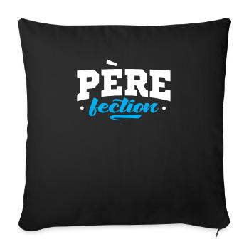 Vater-fectIon - Sofakissenbezug 45 x 45 cm - Schwarz - Vorne