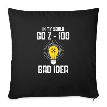Machinist Cutting machine operator Dreher G0 Z-100 - Sofa pillowcase 17,3'' x 17,3'' (45 x 45 cm) - black - Front