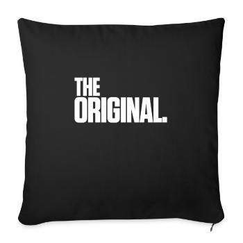 The original - Sofa pillowcase 17,3'' x 17,3'' (45 x 45 cm) - black - Front