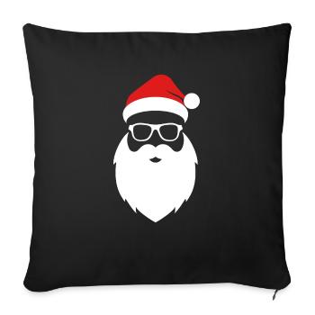 Père Noël Bart Nikolaus Noël - Housse de coussin décorative 45 x 45 cm - noir - Devant