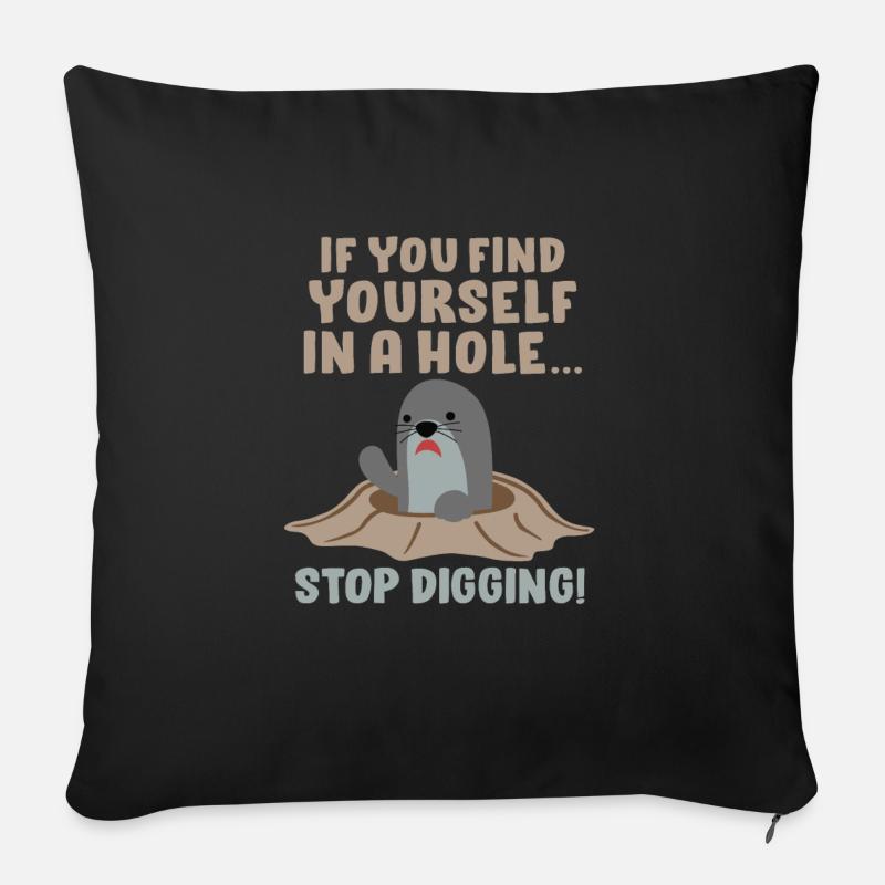 Busy Sarcastic Sarcasm Design for Colleagues - Sofa pillowcase 17,3'' x 17,3'' (45 x 45 cm) - black