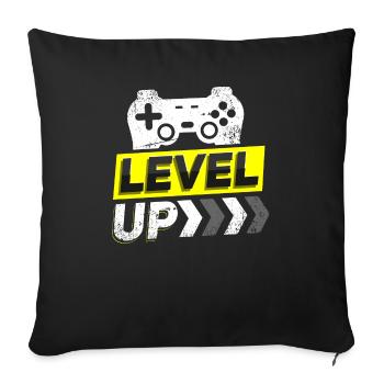 Gamer gamer design for video gamers and consoles - Sofa pillowcase 17,3'' x 17,3'' (45 x 45 cm) - black - Front