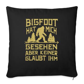 Bigfoot - Sofakissenbezug 45 x 45 cm - Schwarz - Vorne