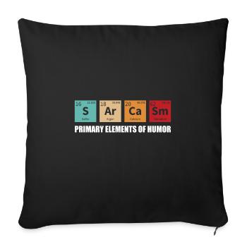 Wissenschaft Chemie Physik Mathematik Biologe Nerd - Sofakissenbezug 45 x 45 cm - Schwarz - Vorne