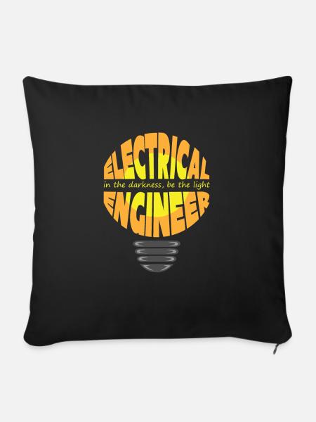 Ingenieur - Engineer - Sofakissenbezug 45 x 45 cm - Schwarz
