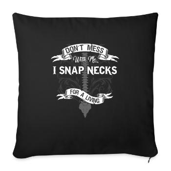 Physiotherapy Physiotherapist Therapist - Sofa pillowcase 17,3'' x 17,3'' (45 x 45 cm) - black - Front