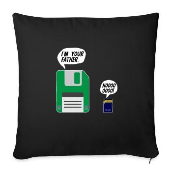 I'm Your Father IT Nerd Gamer Computer PC - Sofakissenbezug 45 x 45 cm - Schwarz - Vorne