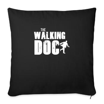 Médecin médecin médecine étudiant médecine chirurgien - Housse de coussin décorative 45 x 45 cm - noir - Devant