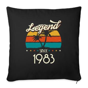 Vintage 1983 83 Birthday Retro Vintage Gift - Sofa pillowcase 17,3'' x 17,3'' (45 x 45 cm) - black - Front