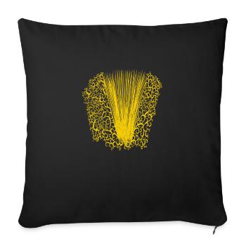 Accordion accordion accordionist hand harmonica - Sofa pillowcase 17,3'' x 17,3'' (45 x 45 cm) - black - Front