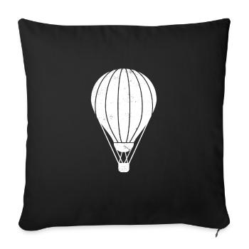 Hot Air Balloon Balloon Driver Balloon Pilot Balloon Flight - Sofa pillowcase 17,3'' x 17,3'' (45 x 45 cm) - black - Front