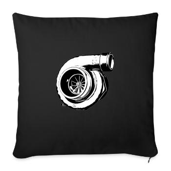 / Paul Walker JDM /Turbocharge/Turbocharged /Tuning - Housse de coussin décorative 45 x 45 cm - noir - Devant