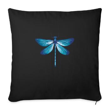 Dragonfly Dragonflies Insects Nature Entomologist Biologist - Sofa pillowcase 17,3'' x 17,3'' (45 x 45 cm) - black - Front