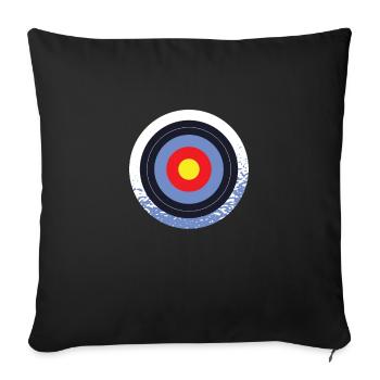 Bogenschießen Bogenschiessen Bogensport - Sofakissenbezug 45 x 45 cm - Schwarz - Vorne