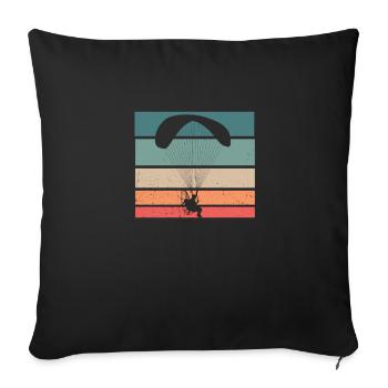 Parapente Parapente - Housse de coussin décorative 45 x 45 cm - noir - Devant