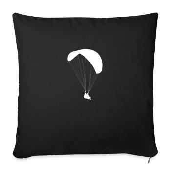 Parapente Parapente - Housse de coussin décorative 45 x 45 cm - noir - Devant