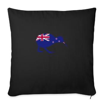 Kiwi bird kiwi bird New Zealand - Sofa pillowcase 17,3'' x 17,3'' (45 x 45 cm) - black - Front
