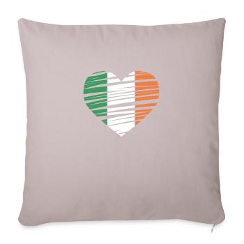 Irlande - Housse de coussin décorative 45 x 45 cm - taupe clair - Devant