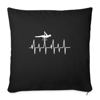 Gymnastique Gymnastique Gymnastique De gymnastique cardio-battement Gymnastique - Housse de coussin décorative 45 x 45 cm - noir - Devant