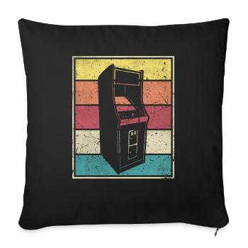 Máquina de arcade - Housse de coussin décorative 45 x 45 cm - noir - Devant