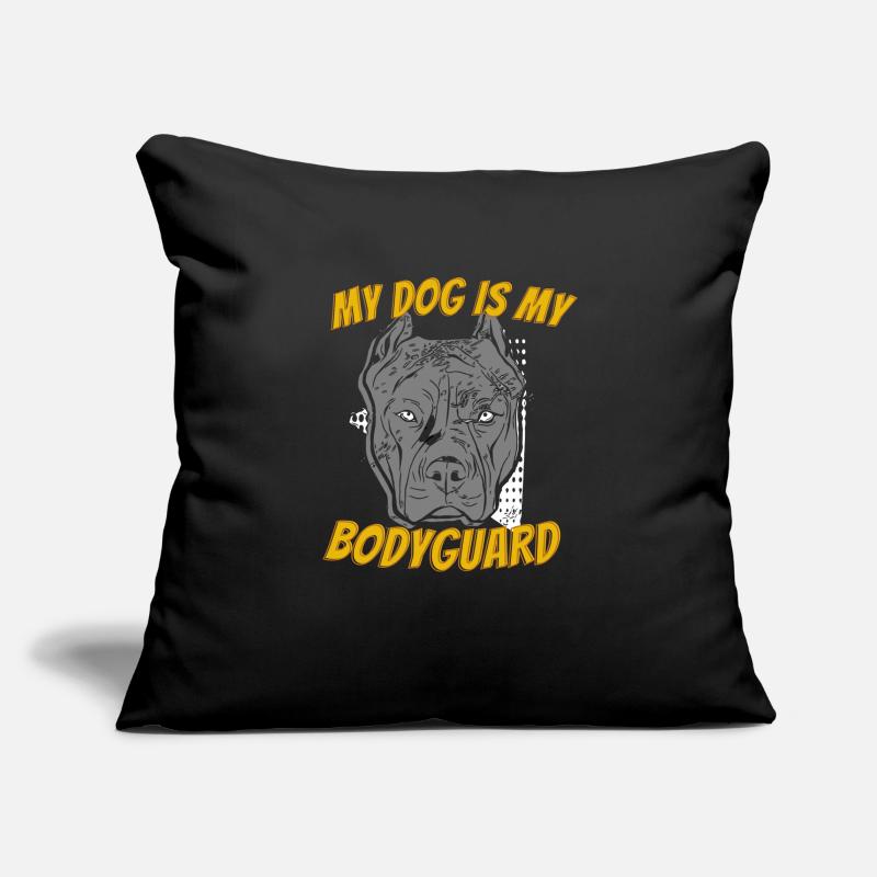 Pitbull américain Bully Housse de coussin décorative 45 x 45 cm