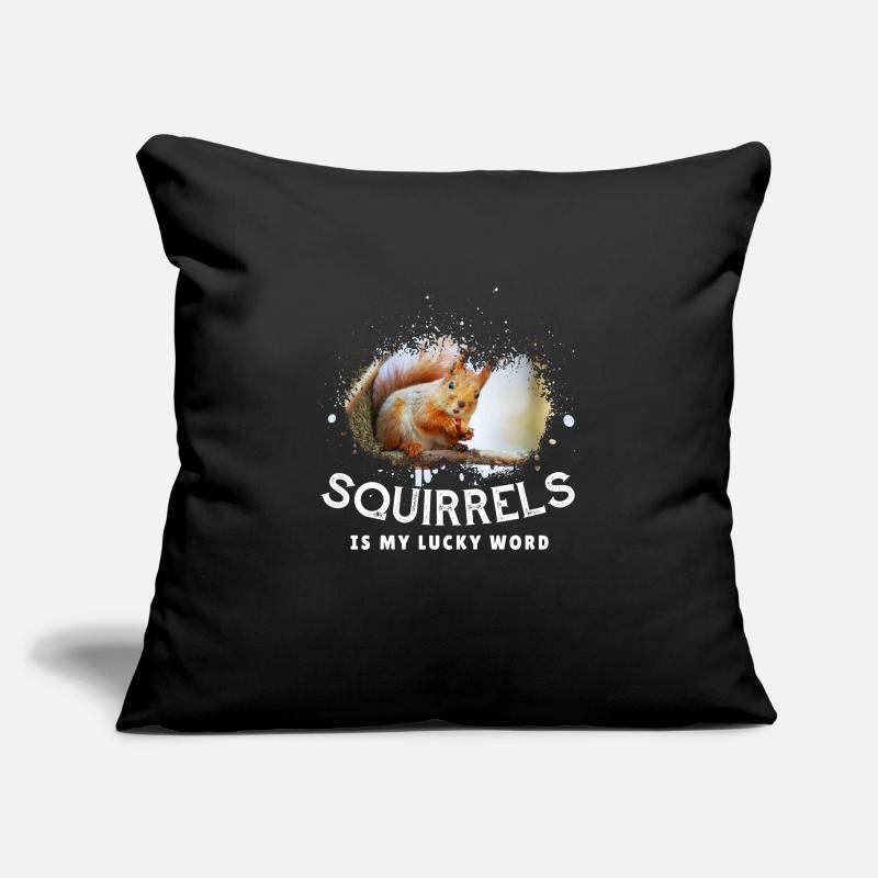 Écureuil Housse de coussin décorative 45 x 45 cm