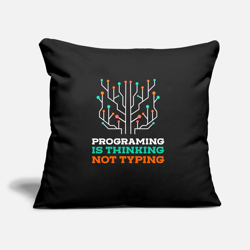 Programmeur Coder Nerd Housse de coussin décorative 45 x 45 cm