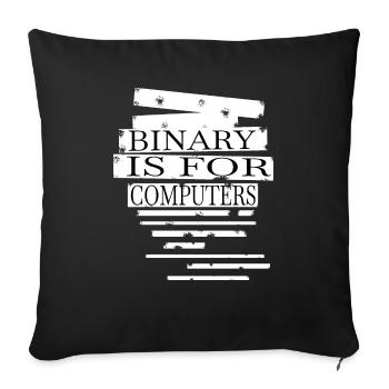 lgbt culture ex gay gender roles funny sayings - Sofakissenbezug 45 x 45 cm - Schwarz - Vorne