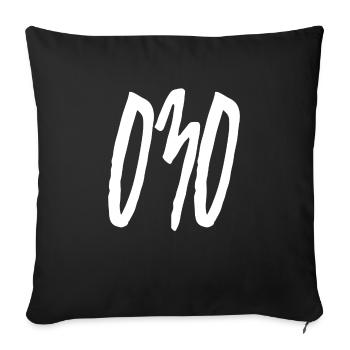 030 Indicatif régional Berlin - Housse de coussin décorative 45 x 45 cm - noir - Devant