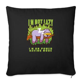 Funny saying about daughter son gift - Sofa pillowcase 17,3'' x 17,3'' (45 x 45 cm) - black - Front