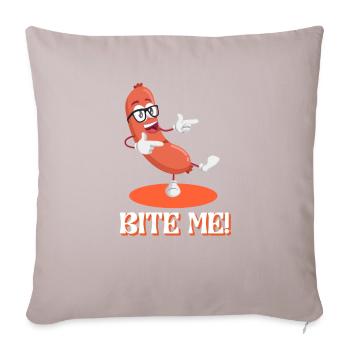 Me Schnitzel Festival allemand de la bière à la saucisse - Housse de coussin décorative 45 x 45 cm - taupe clair - Devant