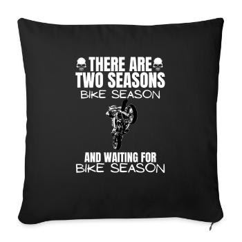 Motorcycle Lifestyle / Motorrad / Motorräder biker - Sofakissenbezug 45 x 45 cm - Schwarz - Vorne
