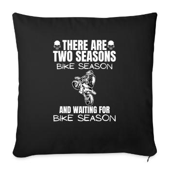 Motorcycle Lifestyle / Motorrad / Motorräder biker - Sofakissenbezug 45 x 45 cm - Schwarz - Vorne