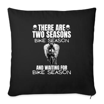 Motorcycle Lifestyle / Motorcycle / Motorcycles biker - Sofa pillowcase 17,3'' x 17,3'' (45 x 45 cm) - black - Front