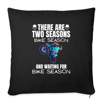 Motorcycle Lifestyle / Motorcycle / Motorcycles biker - Sofa pillowcase 17,3'' x 17,3'' (45 x 45 cm) - black - Front