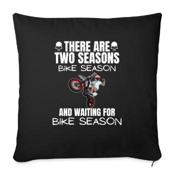 Motorcycle Lifestyle / Motorrad / Motorräder biker - Sofakissenbezug 45 x 45 cm - Schwarz - Vorne