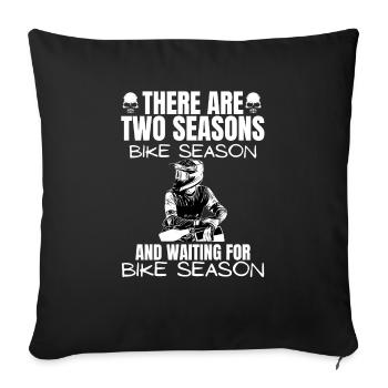 Motorcycle Lifestyle / Motorcycle / Motorcycles biker - Sofa pillowcase 17,3'' x 17,3'' (45 x 45 cm) - black - Front